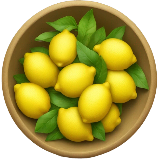 Bowl full of lemons emoji