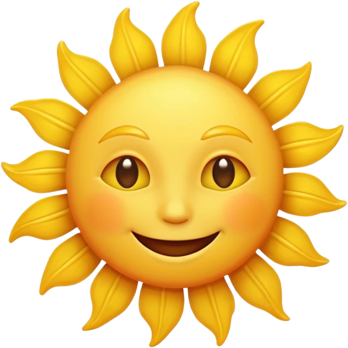 smiling sun emoji emoji
