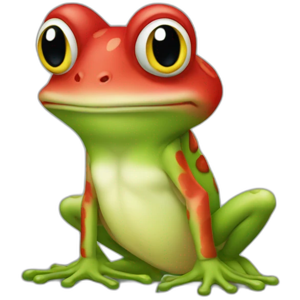 Grenouille rouge emoji