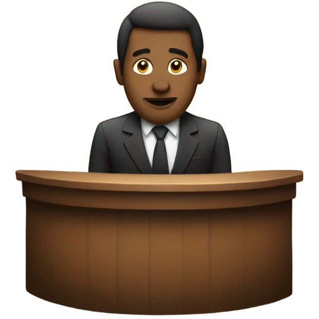Man alone on stage emoji