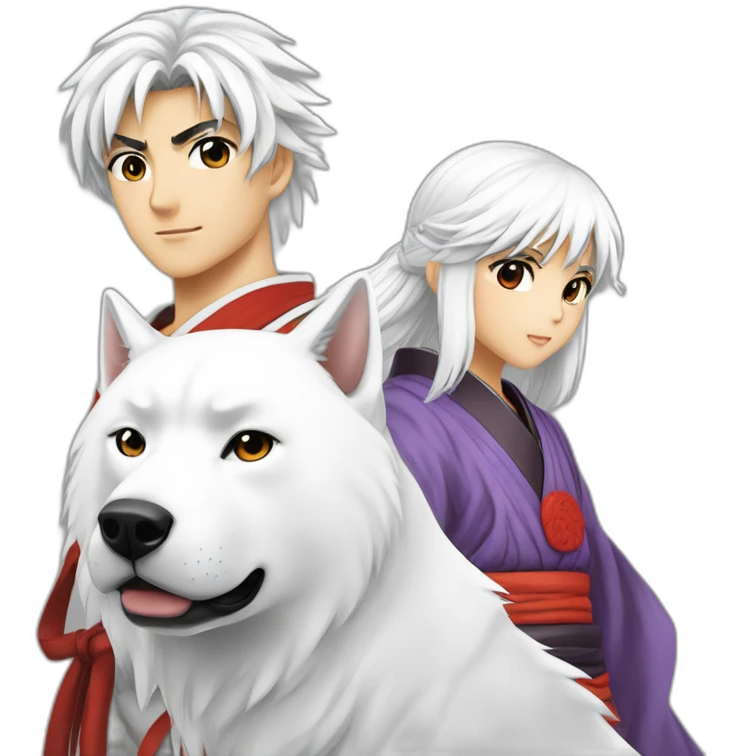 Rin and Sesshomaru (Yashahime series) emoji