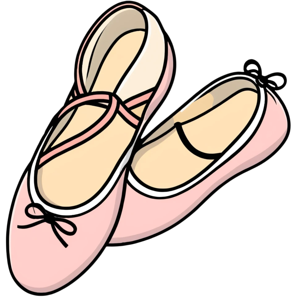 ballet slippers pink emoji
