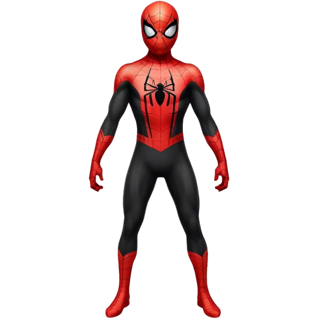 Spiderman black costume  emoji
