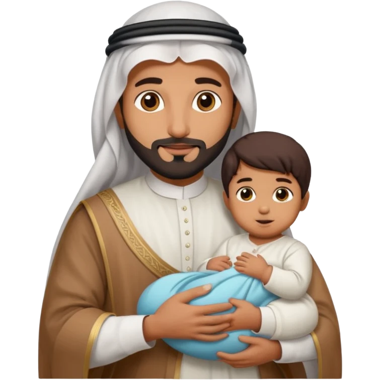 uae sheikh hoding a baby horse emoji