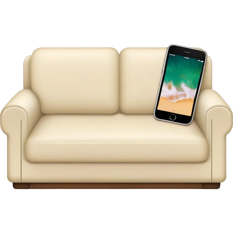 iPhone on couch emoji