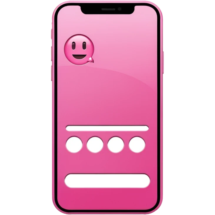Pink caller Id card
 emoji
