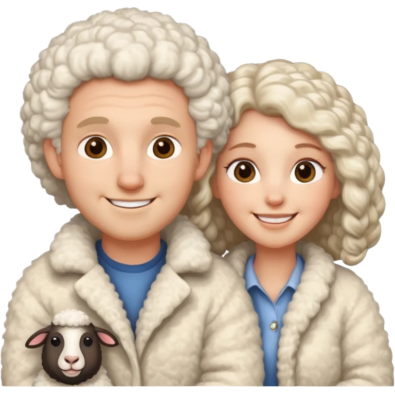 sheep husband wife emoji