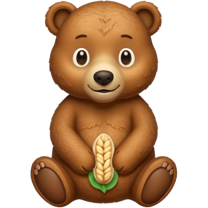 A Bear That Looks Like A Peanut emoji
