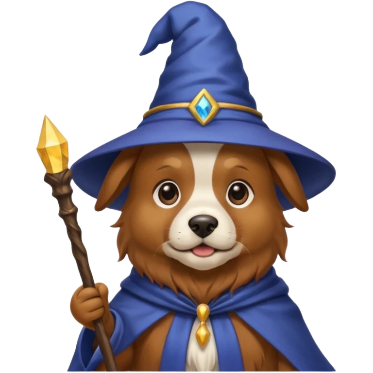 Dog wizard emoji