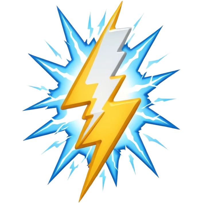 Lightning emoji