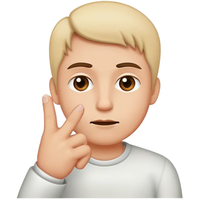 Middle finger face emoji