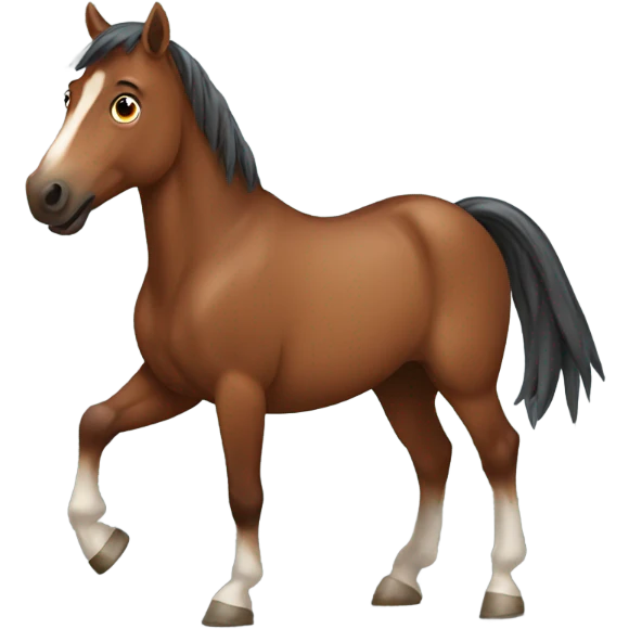 brown horse  emoji