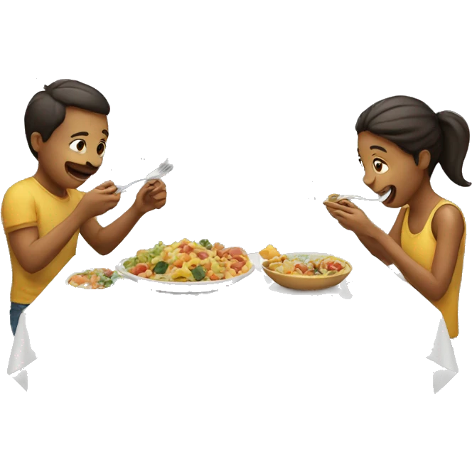 people, who eating  emoji