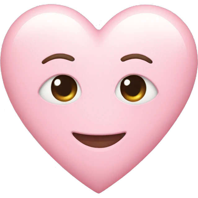 pastel pink heart emoji