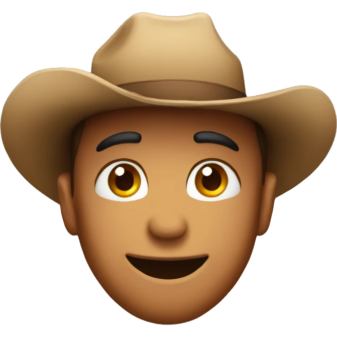 In love face with a cowboy hat on  emoji