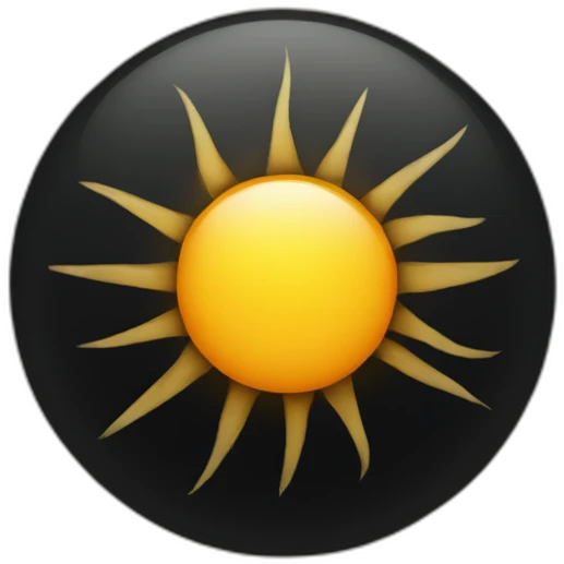 One-Black-sun emoji