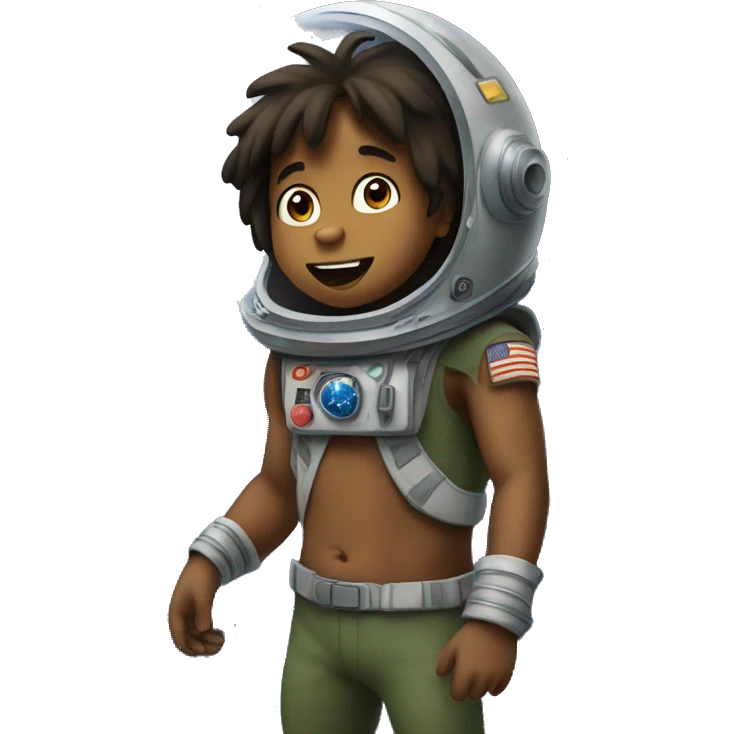 Mowgli in space emoji