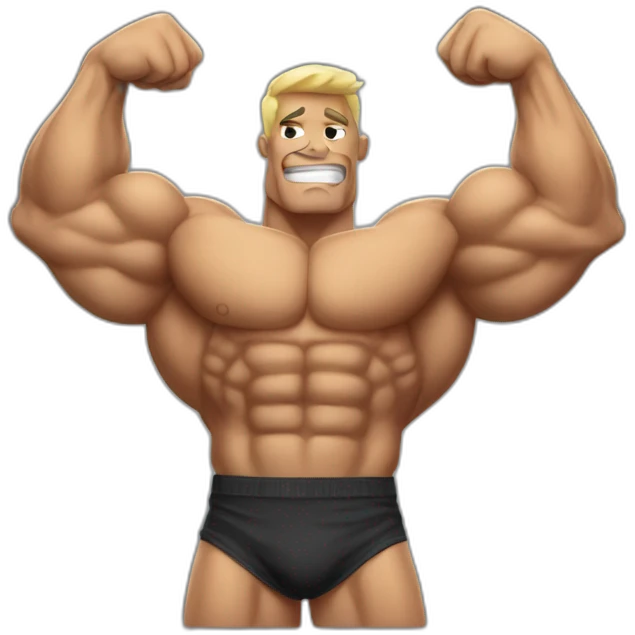 Bodybuilding arms emoji
