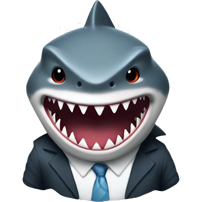 gangster shark emoji