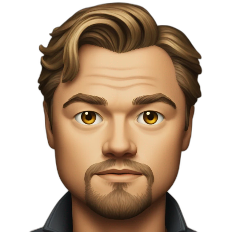portrait of leonardo dicaprio emoji
