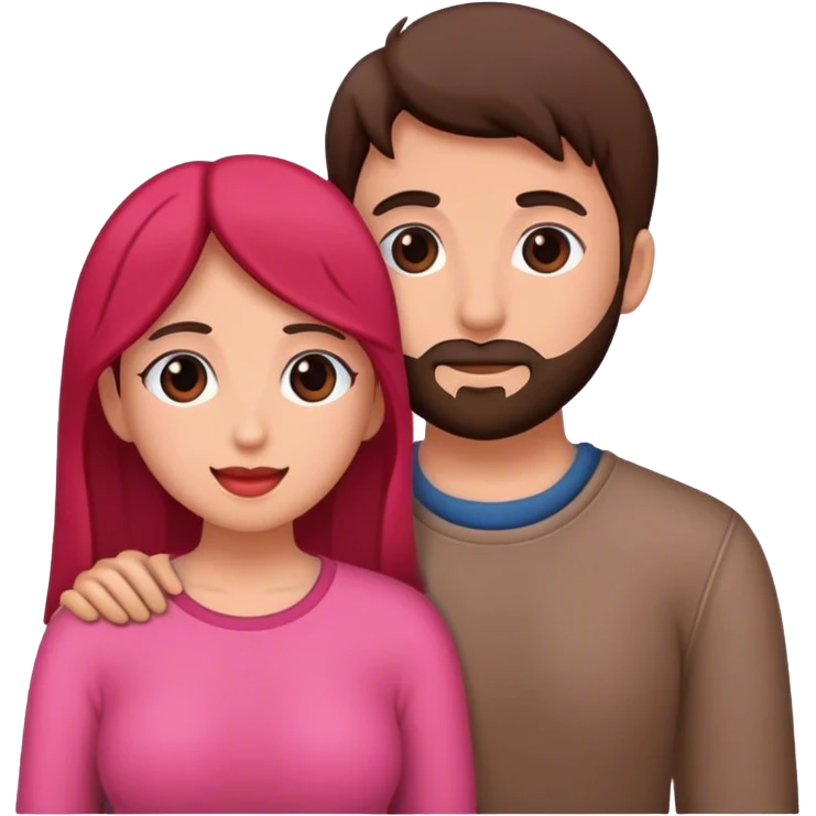 pareja de hombre y mujer enamorados emoji
