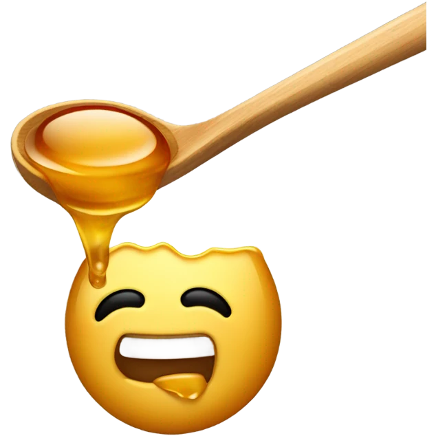 eating goopy honey emoji
