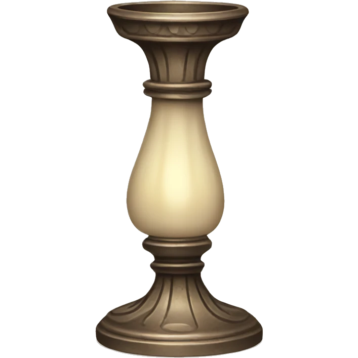 A vintage candlestick  emoji