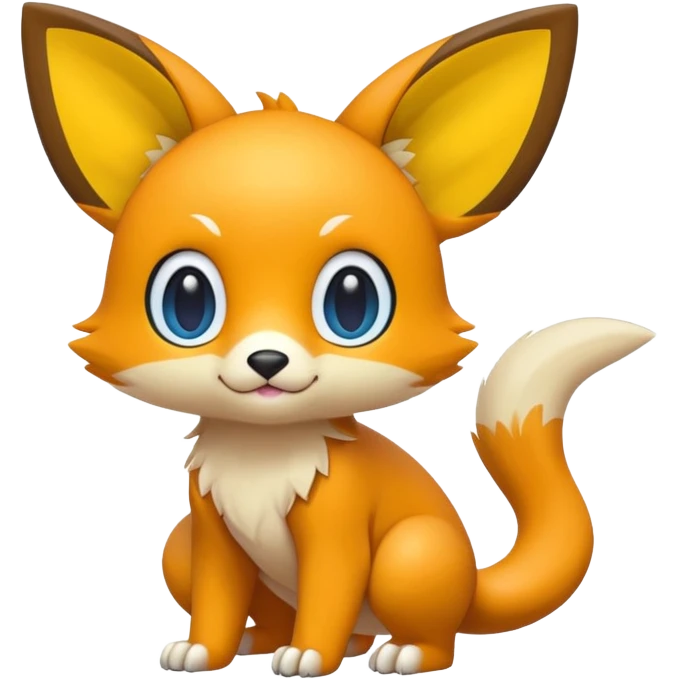 Cute cool animal hybrid Fakemon full body emoji