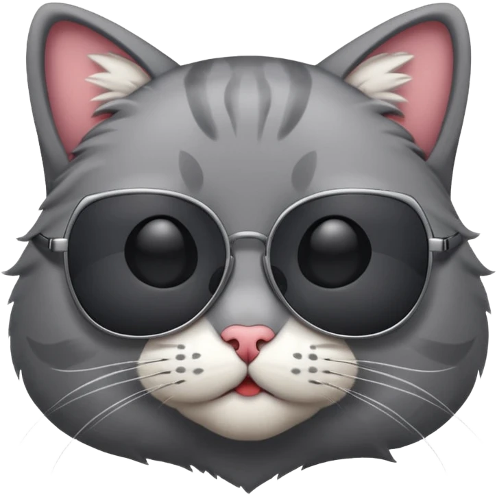 Cat wearing sunglasses emoji