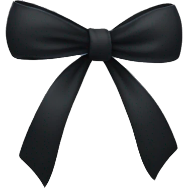 Black bow emoji