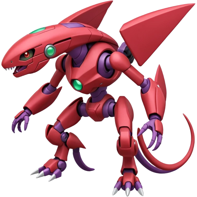 Heliolisk-Cyclizar-Genesect-Pokémon, full body emoji