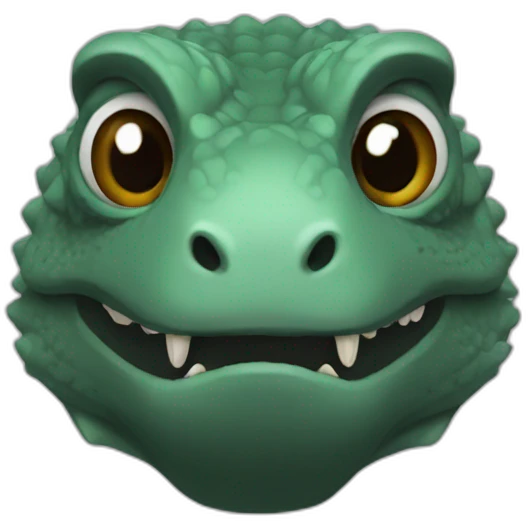 Komodo with beard emoji
