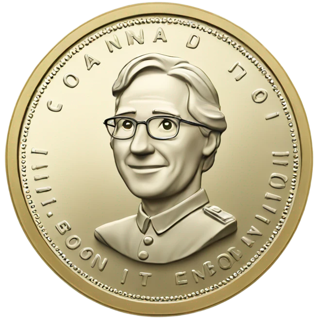 Canadian one dollar coin emoji
