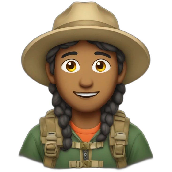 Montañista emoji
