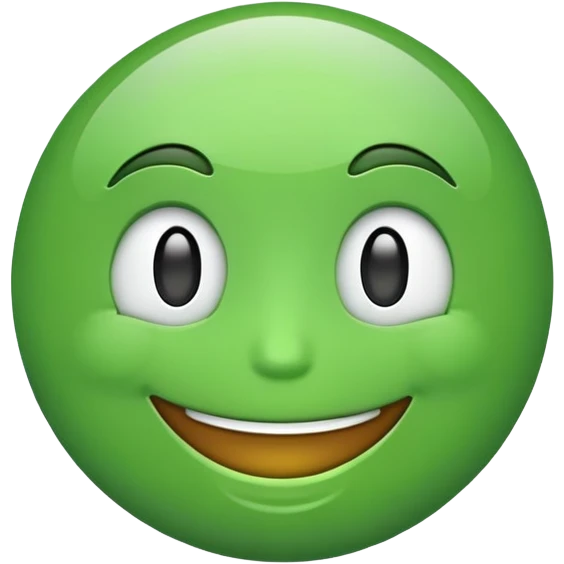 green smiling face emoji emoji