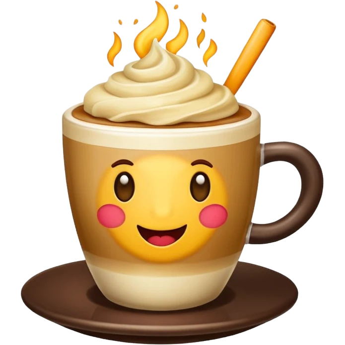 genera un cafe con vainilla emoji