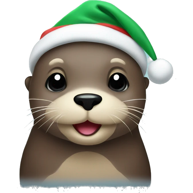 christmas otter emoji