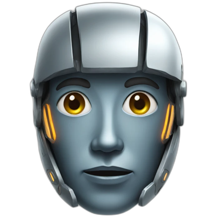 Unique robot emoji