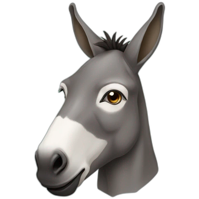 donkey with nigerian look emoji