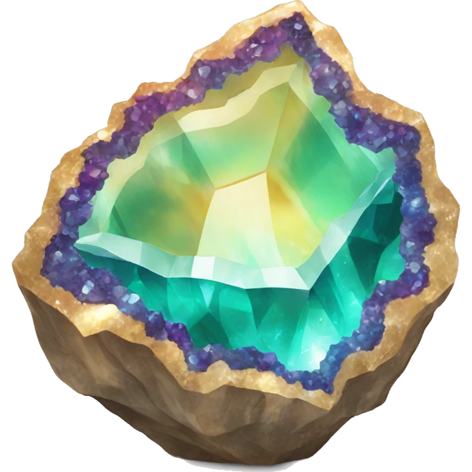Gemstone Geode emoji