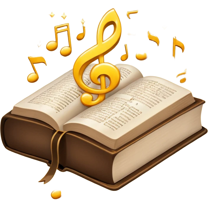 The bible is in the middle and from the left, there are emojis (typical) light(sparkling), salt, music note emoji