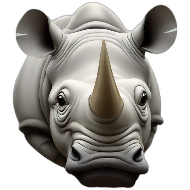 Head rhino emoji