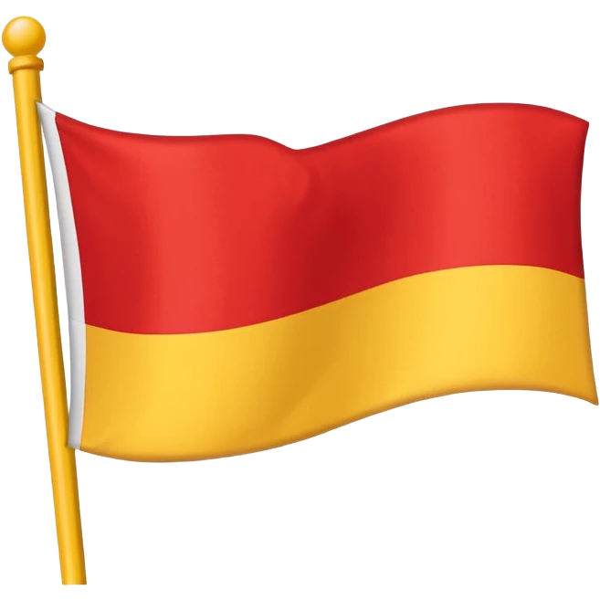 a flat flag that is split down the middle of half the polish flag and half the macedonian flag emoji