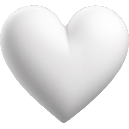 White heart two emoji