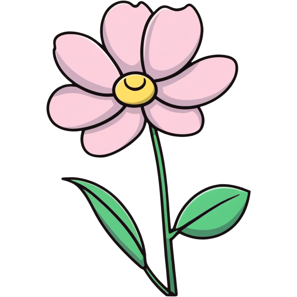 pastel pink flower emoji