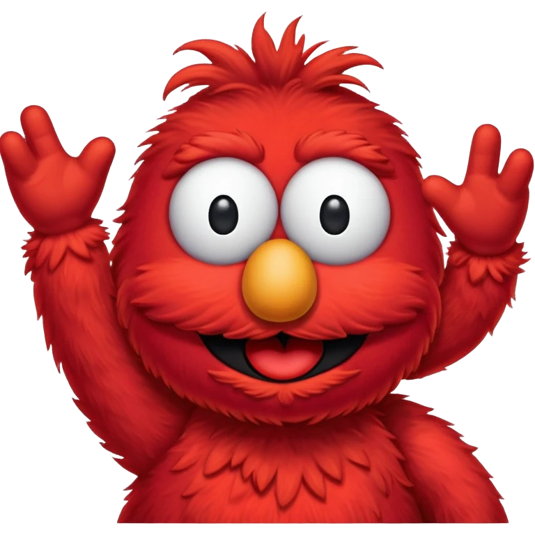 Elmo with an idea emoji