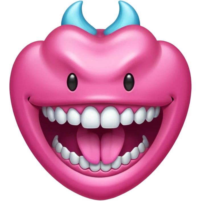 jaw droup a long monster mouth emoji