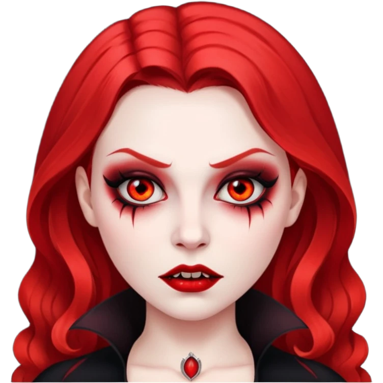 red face women Vampire emoji