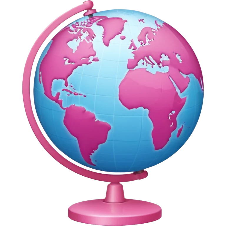 mix light pink dark pink and white girly globe with WWW in big letters under it.
It looks like an internet bar icon. emoji