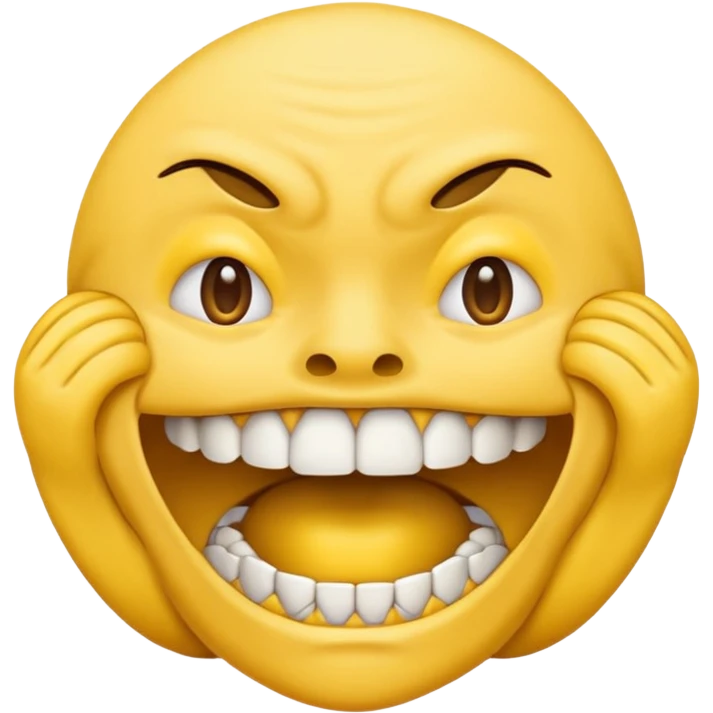 realistic grinding teeth emoji emoji